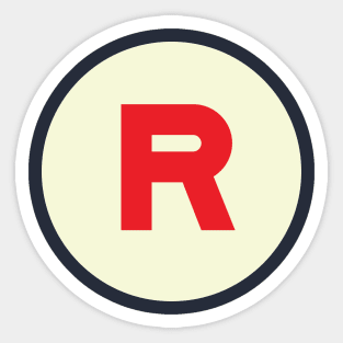 Vintage R Monogram Sticker